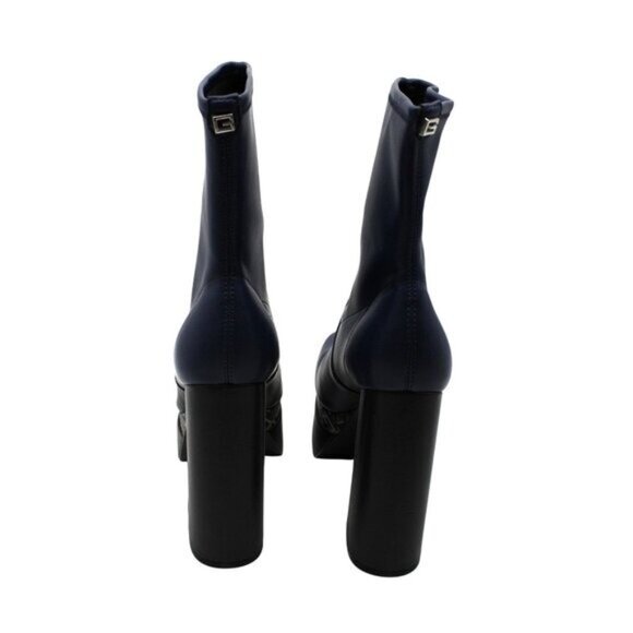 Guess Womens Blue Color Block 2 Platform Booties - Picture 8 of 8